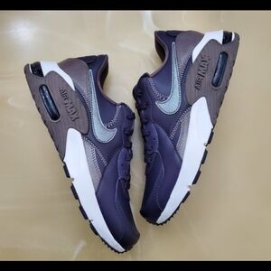 Purple Nike Air Max with velvet tongue